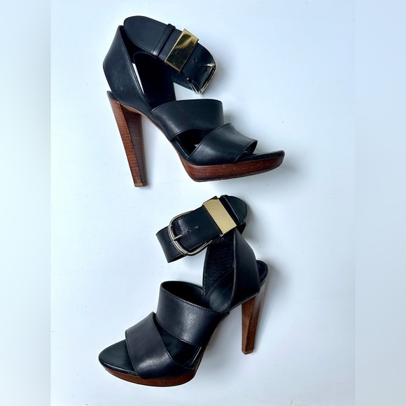 Balenciaga Strap Sandals Heels, Black, size 36.5, US 6.5 - Picture 3 of 8